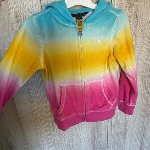 Polo Ralph Lauren Girls 4T Terry Hoodie Authentic Full Zip